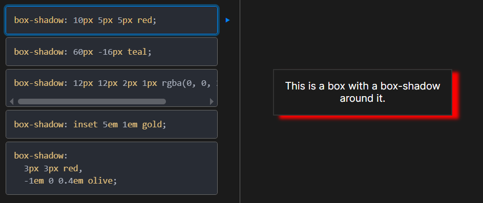 Ejemplo de box-shadow